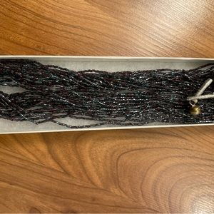 Multi strand beaded necklace